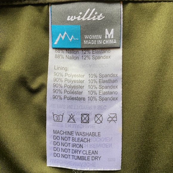 NWT Willit Women's Army Green Outdoor Tennis Golf Casual Stretch Skort Skirt M - Picture 2 of 10